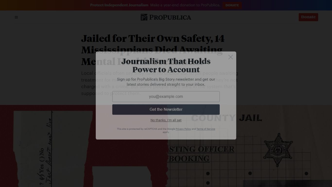 Jailed for Their Own Safety, 14 Mississippians Died Awaiting Mental ...
